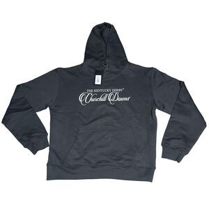 Homme Femme Mens Size Small‎ Hoodie Sweatshirt Dark Gray Kentucky Derby Rare NEW